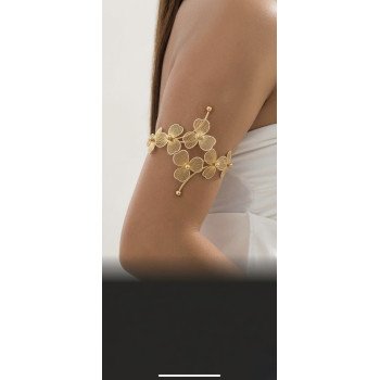 Golden Blossom floral western Arm Cuff