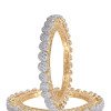 Gold Plated Round CZ American Diamond Bangle Pacheli Kada