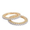 Gold Plated Round CZ American Diamond Bangle Pacheli Kada