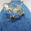 Golden Blossom floral western Arm Cuff
