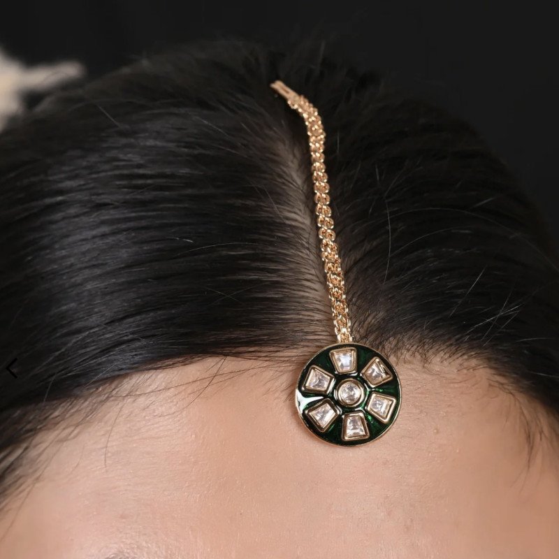 Premium Kundan CZ Motif Necklace Set For A Classic & Sophisticated Look