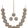Premium Kundan CZ Motif Necklace Set For A Classic & Sophisticated Look