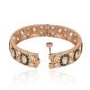 Kundan Diamond CZ Green Meena Openable Kada Bangles