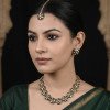 Premium Kundan CZ Motif Necklace Set For A Classic & Sophisticated Look
